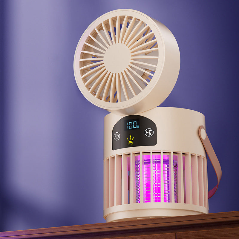 đ„Limited Time Promotion 50% OFFđ„Portable Rechargeable Fan with UV Bug Zapper Light