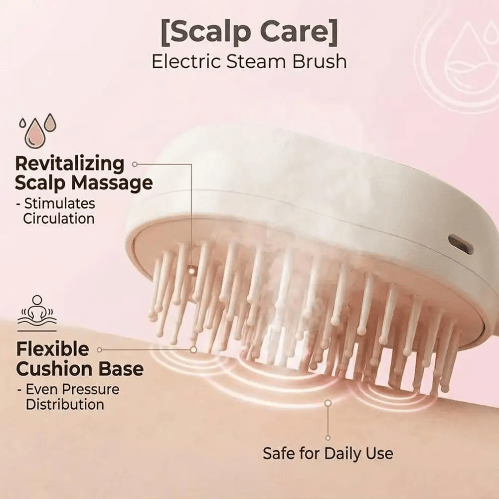 💆LAST DAY 49% OFF-Electric Spray Air Cushion Massage Comb💗3-in-1 Electric Spray Scalp Massage Comb