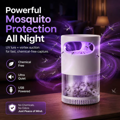 🔥Last Day Free Shipping ✨Quiet UV Mosquito Trap – Chemical-Free & Safe for Kids & Pets🦟