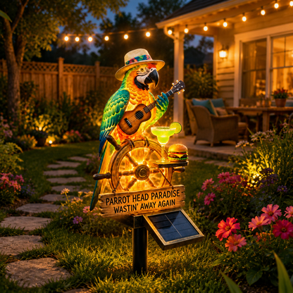 🔥Last Day 70% OFF🔥 - 🌴 Solar-Powered Parrot Garden Light – “Wastin' Away Again”