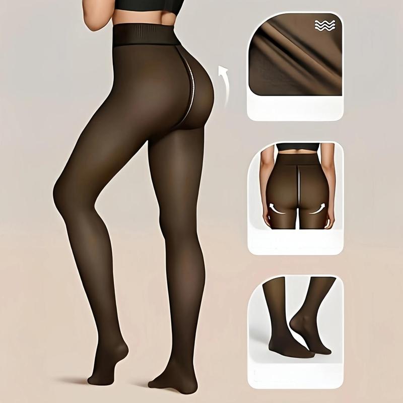 Winter Warmest Tights! Fleece Lined, Completely Opaque, Thermal Leggings for Cold Weather.