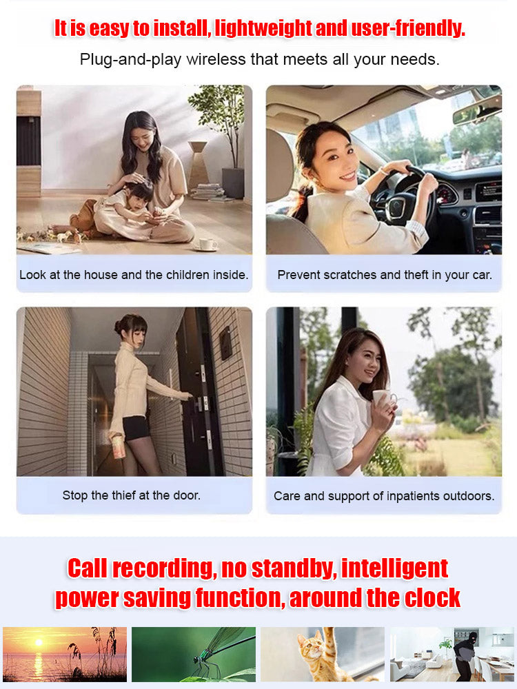 No WIFI or electricity required💯Tiny and installs in 1 second ⚠️Remote real-time viewing