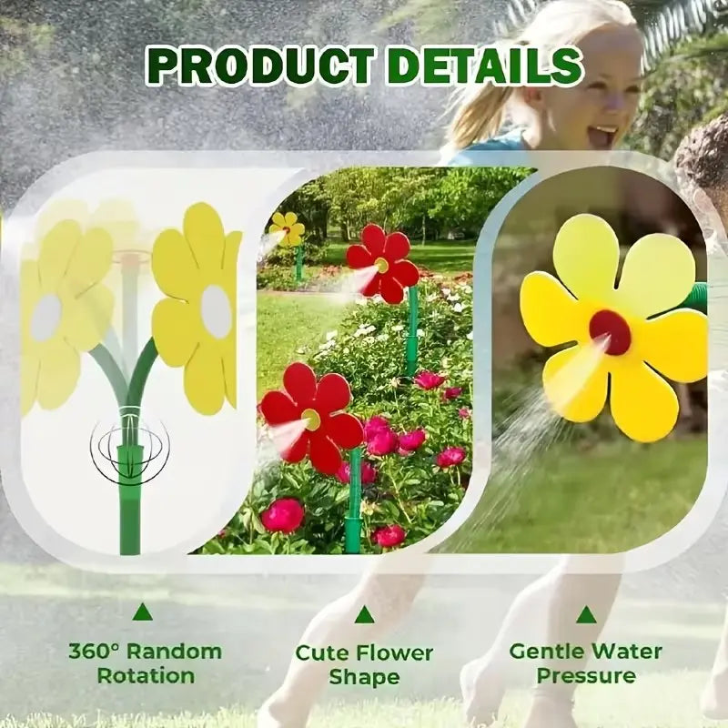 Magic Sunflower Sprinkler Toy for Kids & Garden