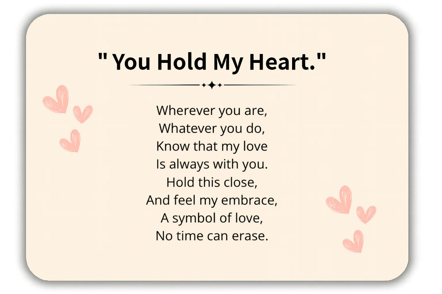 Hug Necklace + FREE Message Card & Gift Box