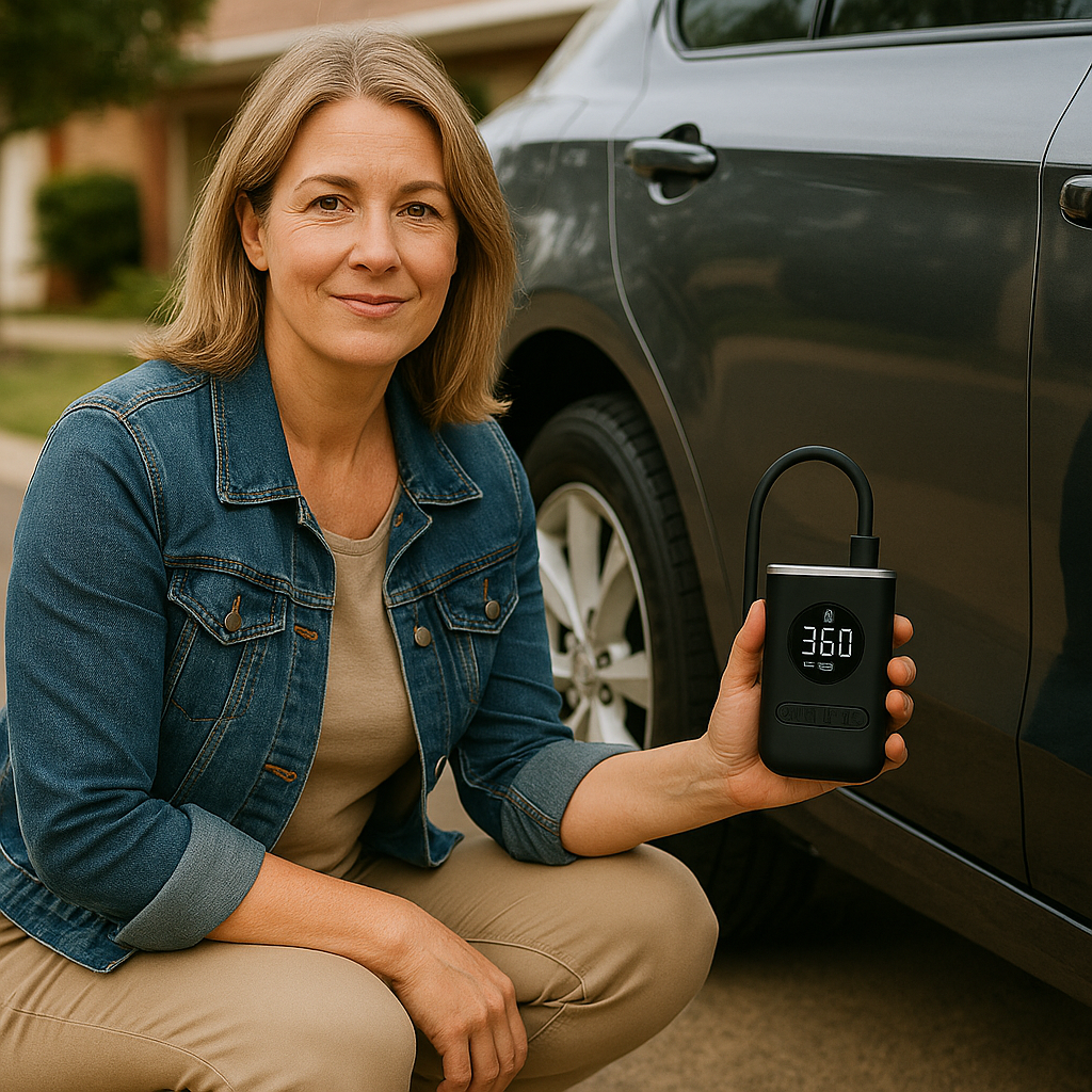 Yagoo™ 2026 Portable Tyre Inflator & Power Bank – Fast & Reliable