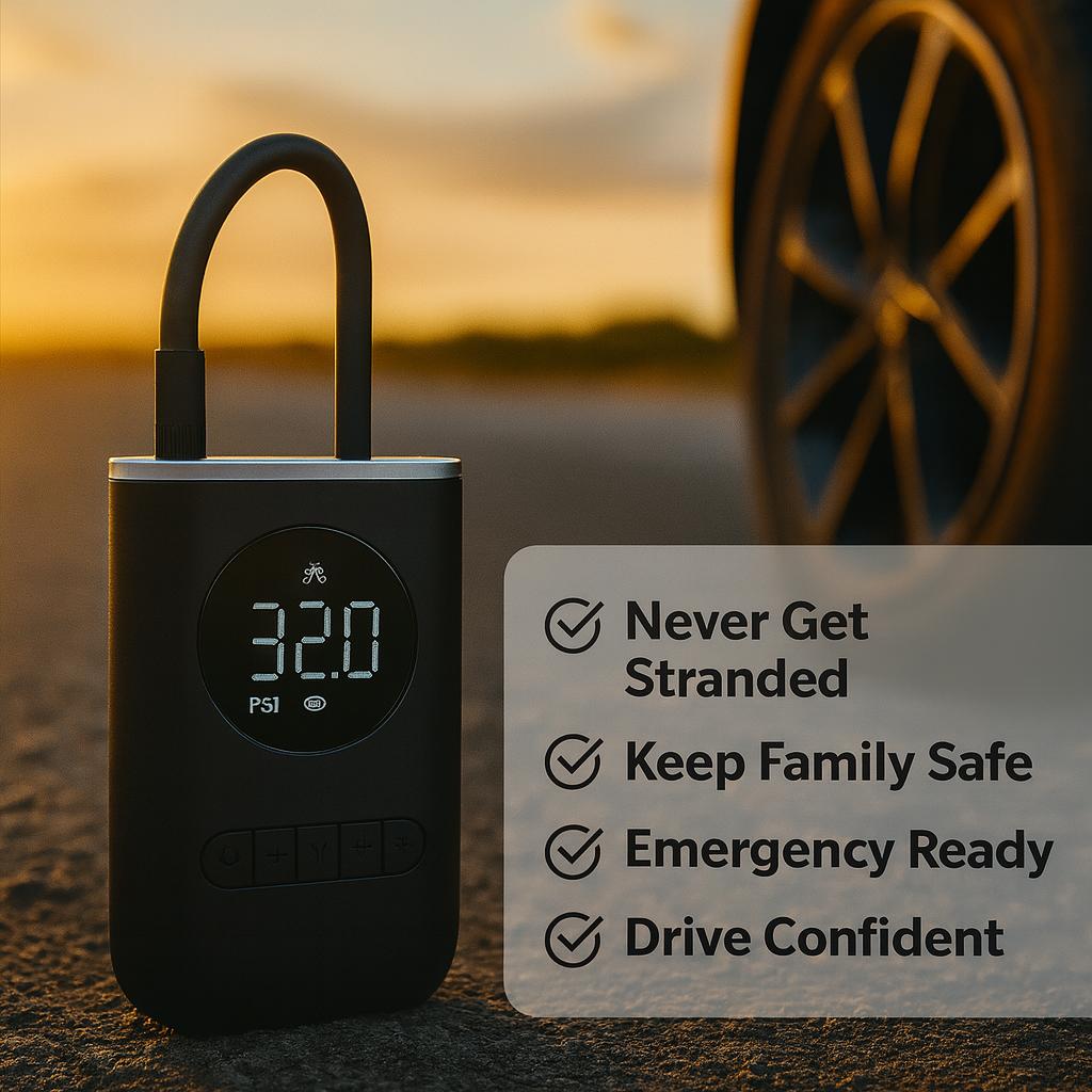 Yagoo™ 2026 Portable Tyre Inflator & Power Bank – Fast & Reliable