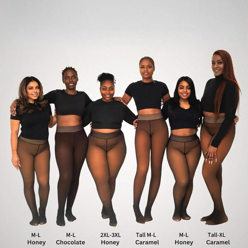 Winter Warmest Tights! Fleece Lined, Completely Opaque, Thermal Leggings for Cold Weather.
