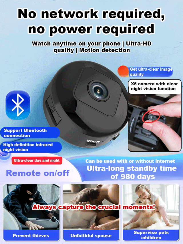 No WIFI or electricity required💯Tiny and installs in 1 second ⚠️Remote real-time viewing