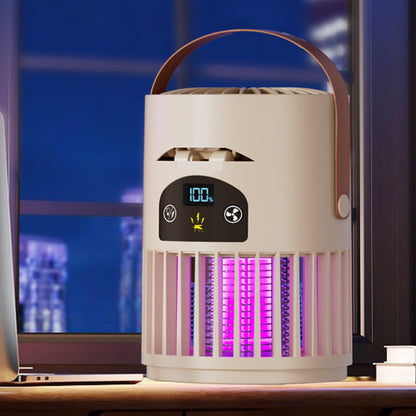 🔥Limited Time Promotion 50% OFF🔥Portable Rechargeable Fan with UV Bug Zapper Light